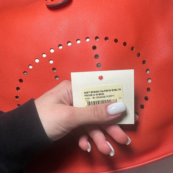 HERMES SOFT EPSOM CALFSKIN EVELYN POCHE - Picture 3 of 10